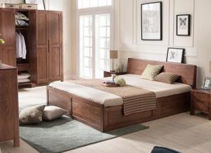 Best Mordern Custom Oak Solid Wood Bedroom Furniture Sets Simple Style Environment - Friendly wholesale