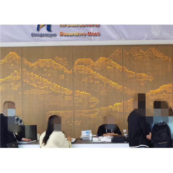 Irregular Hole Perforated Metal Mesh Sheet Privacy Screen Airports