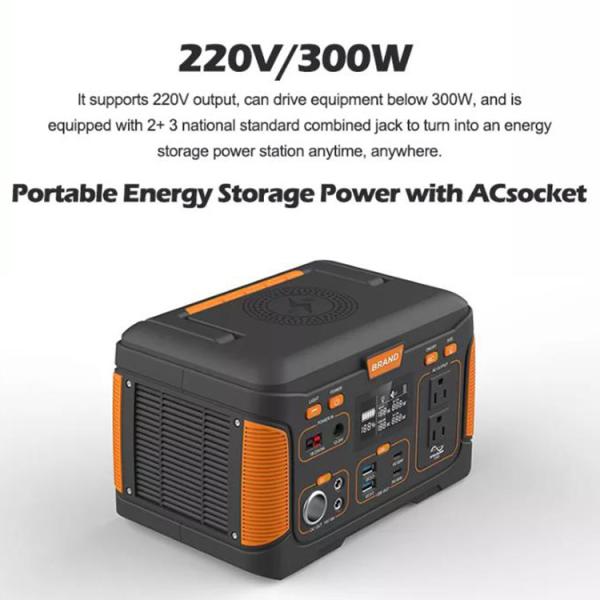 OEM ODM LiFePO4 lithium battery Portable Solar Power Station USB Type C DC AC OUTPUT lithium battery packs