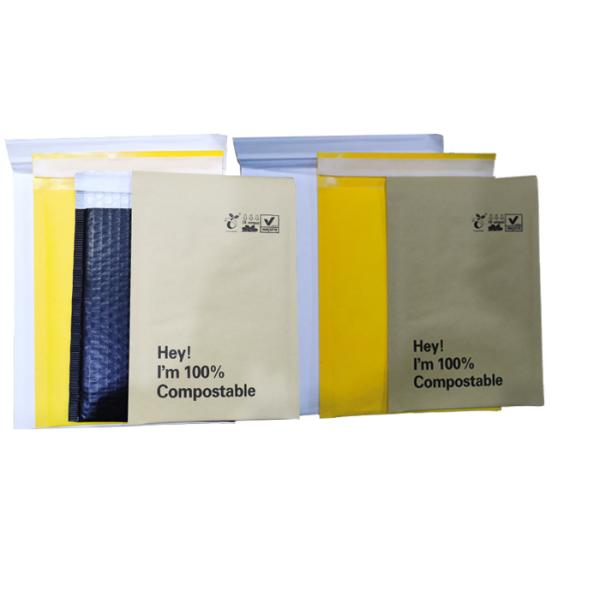 EcoMailer OEM Plastic Free Packaging 100% Biodegradable Kraft Bubble Mailers