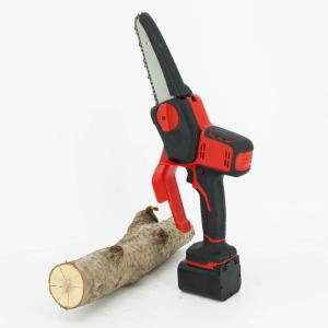 6 24V Handheld Lithium Battery Mini Household Battery Power Cordless Electric Pruning Chainsaw For Professional Using