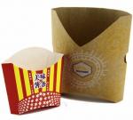 custom printed foldable takeaway paper food grade chicken and french fries chips