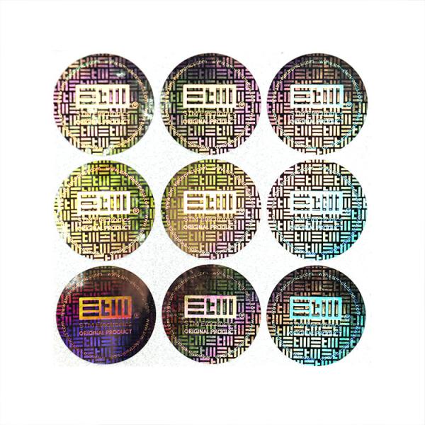 Cheap Round 3D Custom Hologram Stickers Security Self Adhesive for sale