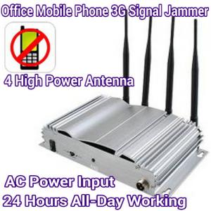 Best 4 Antenna High Power Mobile Phone 3G/GSM Signal Jammer AC Power Home Office Signal Blocker wholesale