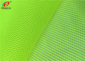 China Breathable Effect Mesh Fabric Green Fluorescent  Material Fabric For Safety Cloths on sale