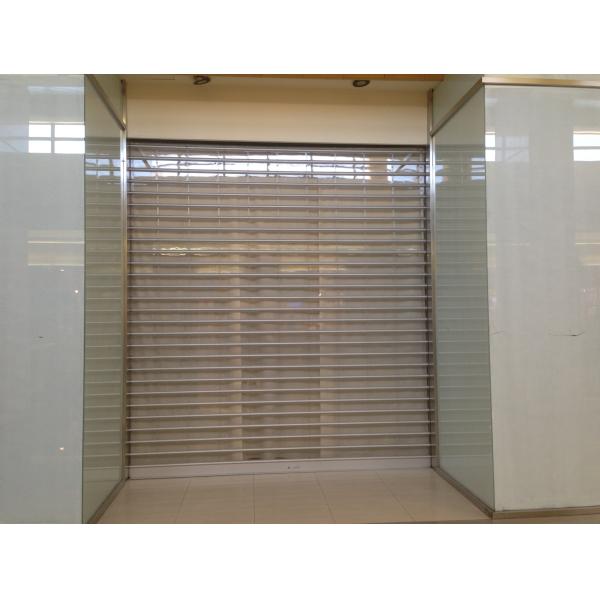Crystal See Through Roller Shutter Doors 3mm 2.3mm Polycarbonate Rolling Shutter Door