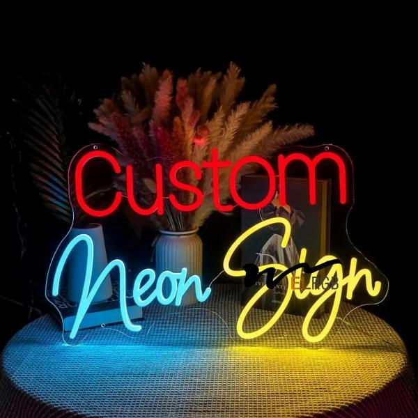Cheap 100lm Neon Acrylic Sign LED Decorative Lights 12V 3d Neon Letters for sale