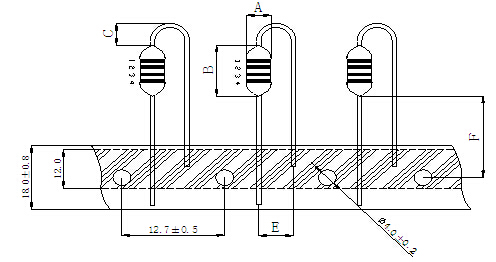 0.22uH 400mA 0.4Ohm 25.2MHZ Wireless Charger Coil , Epoxy Coated Choke Axial Fixed Inductor Colour Code 2.8x4.8mm