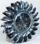 Stainless steel 0Cr13Ni4Mo Forged CNC Pelton Turbine Runner / Pelton Wheel with