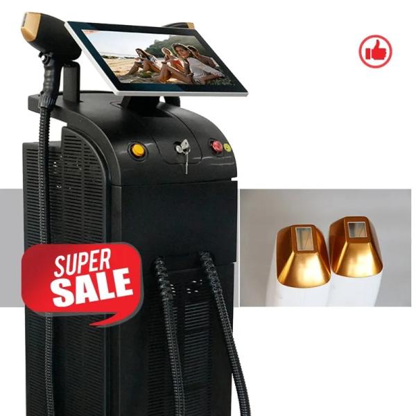Cheap 3 Wavelengths Ice Alexandrite Diodo Depilacion 755 808 1064  Diode Laser Hair Removal Machine for sale