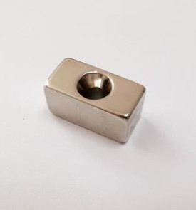 OEM Ndfeb N45 Block Magnet Rectangle Countersunk Hole Magnets