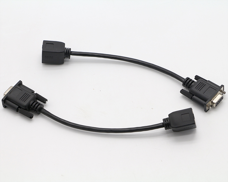 DB9 Female RS232 Serial To RJ45 Female Socket Cable
