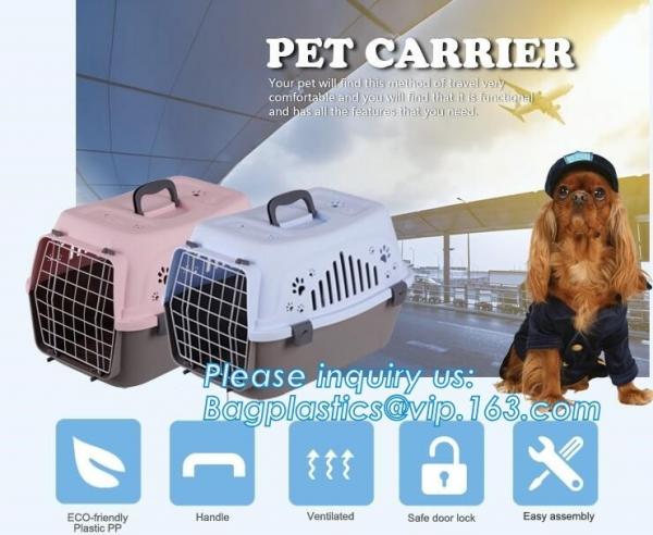 Cheap Fashion Design Luxury Travel Pet Air Carrier Dog /Cat Transport Plastic Cages Wholesale, dog pet cage pet carrier dog ba for sale