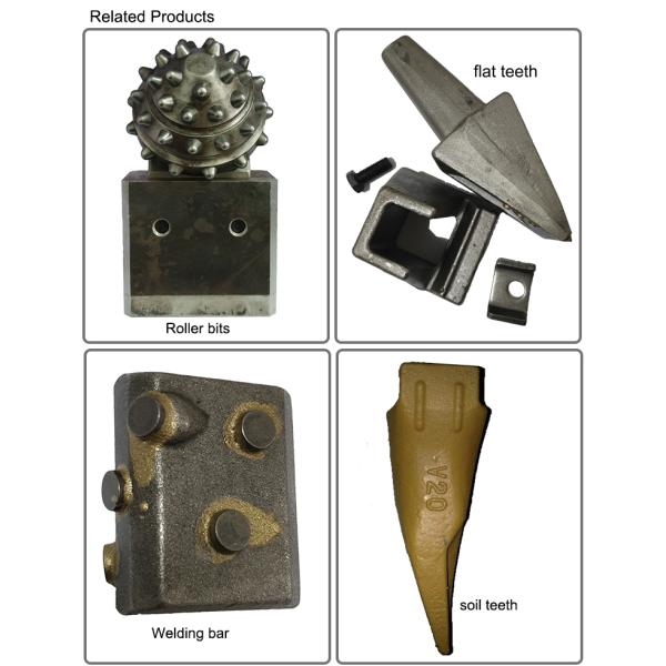 Customized Color BFZ80 Flat Auger Bit Teeth , Soil Teeth