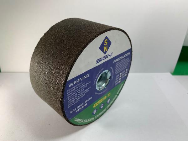 Cheap 4 Inch Abrasive Green Silicon Carbide Grinding Stone With 5/8-11 Thread For Granite Marble 4X2X5/8-11,120 Grit for sale