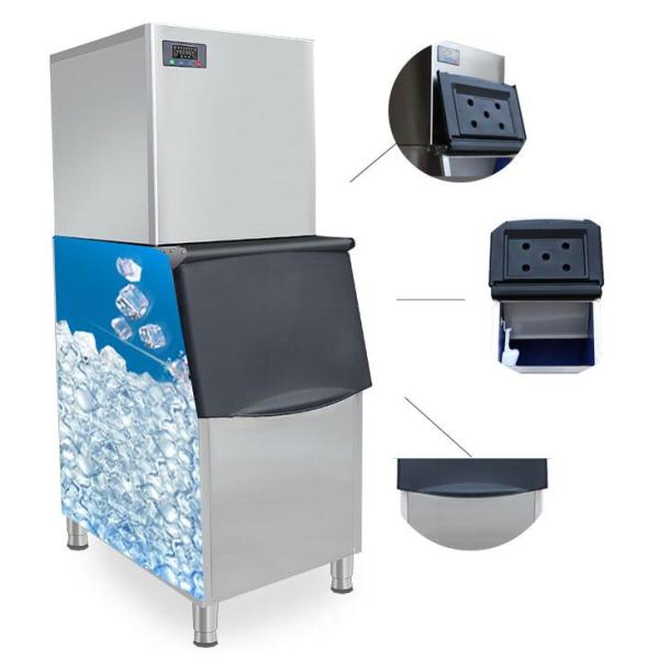 Stainless Steel Cube Ice Machine Corrosion Resistant CE ROHS Certificated