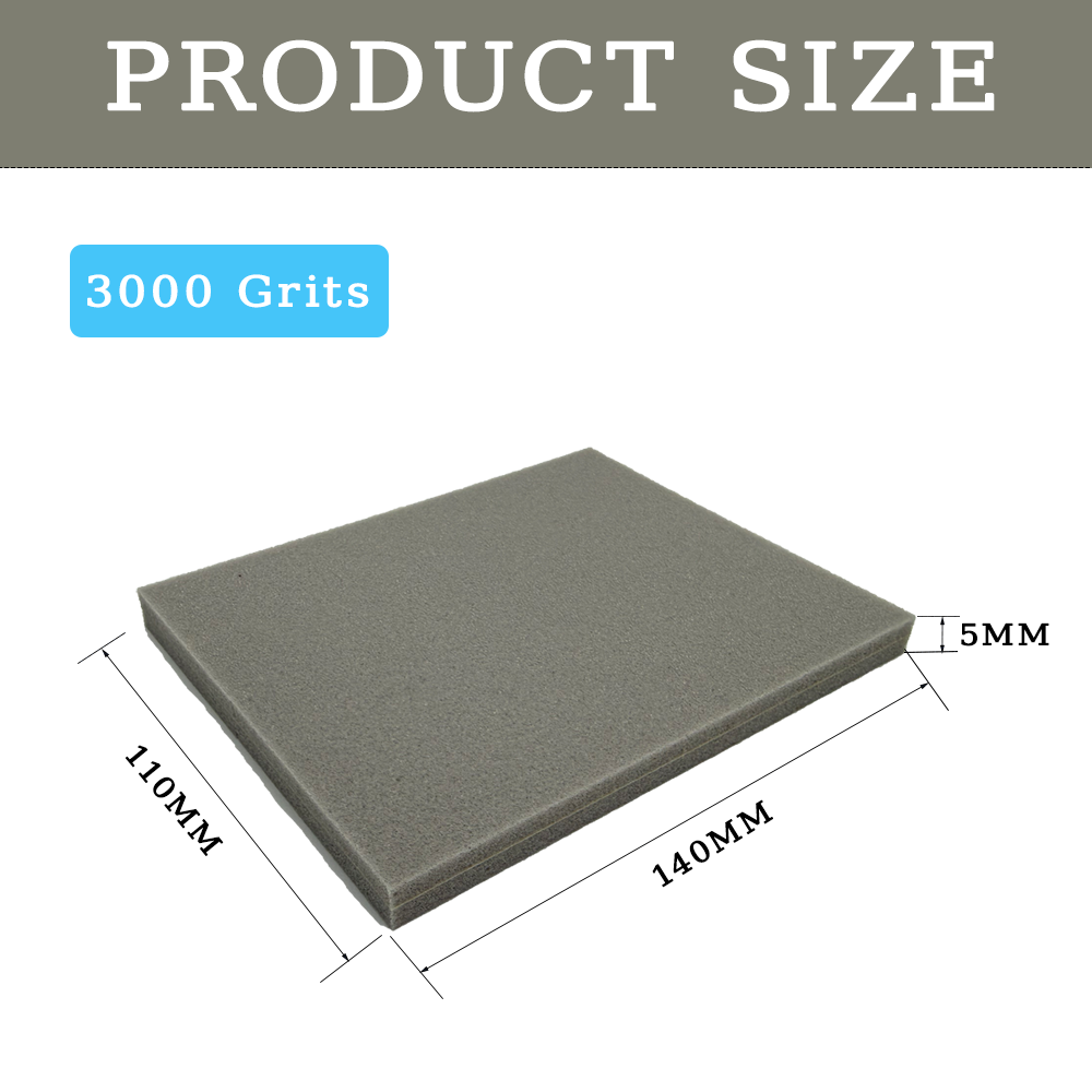 Sanding Sponge Pads, 3000 Grit Sandpaper Assortment, Wet Dry Washable Foam Sanding Block, Abrasive Sand Paper for Hand Sanders,