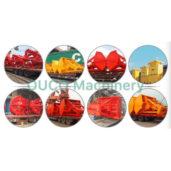 High Safety 12CBM Radio Remote Control Clamshell Grab Bucket Easy To Operate