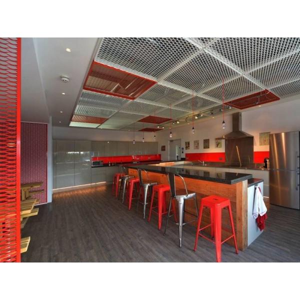 Silver Aluminum Diamond Hole Decorative Expanded Metal Mesh For Architectural And Industrial