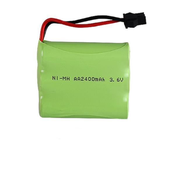 Cheap 3 Cell Nimh Nickel Metal Hydride Battery Pack 3.6V 2400mAh Long Cycle Life for sale
