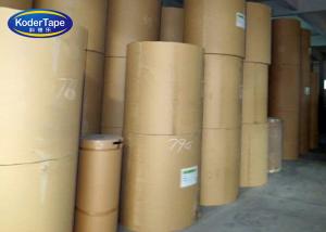 China Reinfoced Brown Kraft Tape Paper Fiber Glass Gum Tape Jumbo Rolls on sale