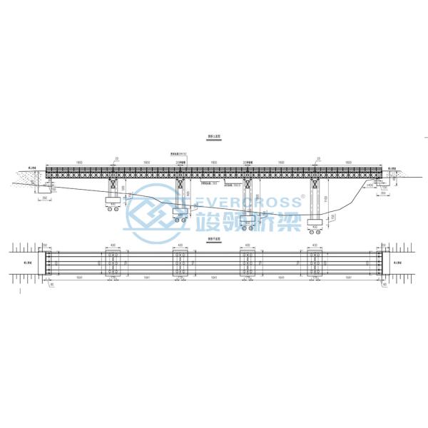 AISI Temporary Access Steel Bailey Bridge Prefabricated Bridge Construction