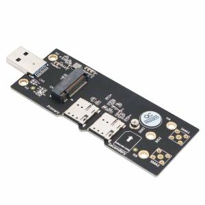 China NGFF(M.2)  To USB 3.0 Adapter With Dual  NANO SIM Card Slot For 3G/4G/5G Module on sale