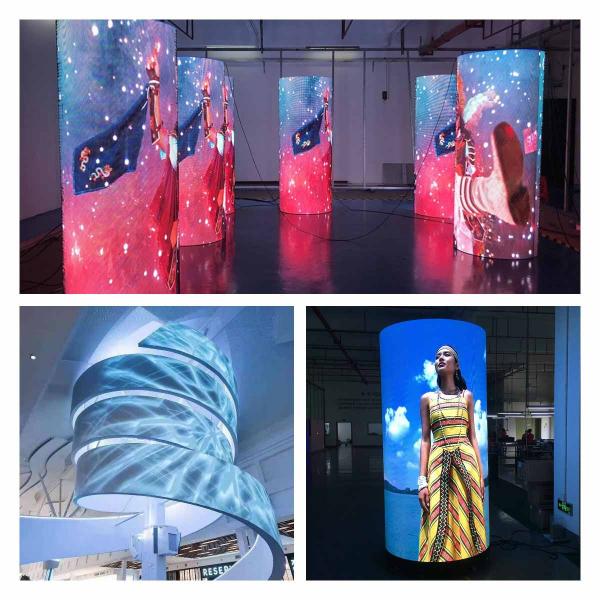 Soft 3840Hz Seamless Curved LED Screen P2mm 240x120mm Energy Saving