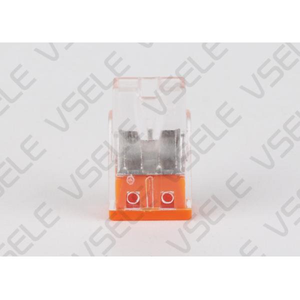 Electrical Push In Wire Connectors / Orange Push Fit Cable Connectors