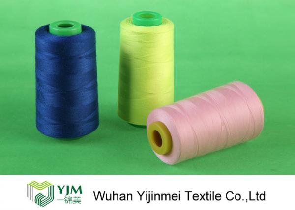 Strong Polyester Industrial Sewing Threads , Polyester Embroidery Thread Spool Thread