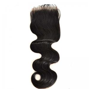 China Silky Soft Virgin Human Hair Qingdao Factory Malaysian Body Wave Lace Closure Free Shipping on sale