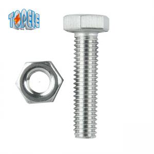 Best Hot Dip Galvanized Stainless Steel 4.8 M2 Hex Bolt And Nut Set wholesale