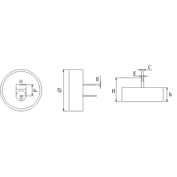 Button Double Layer Farad Super Capacitor 5.5V 0.68F C Type