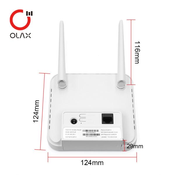 OLAX AX6 PRO 4g Outdoor CPE Sim Router 4000mah Strong Power Long Range Cpe Wifi 4g Router With RJ45 Port