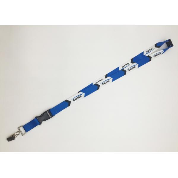 Custom sublimated polyester lanyards with different letters with lobster clips