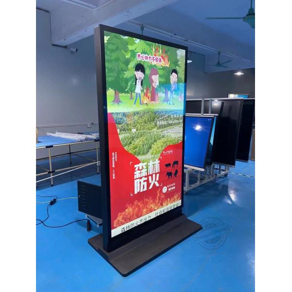 86inch 3840*2160 Interactive Lcd Free Standing Monitor 4000 1 Contrast Ratio 8GB-32GB Storage 2GB-16GB RAM