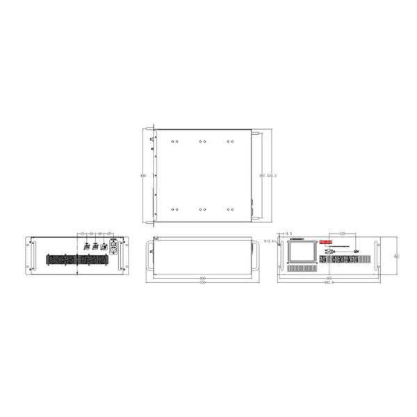 6.5-18 GHz P1dB 250 W Ku Band Amplifier RF Signal Amplifier