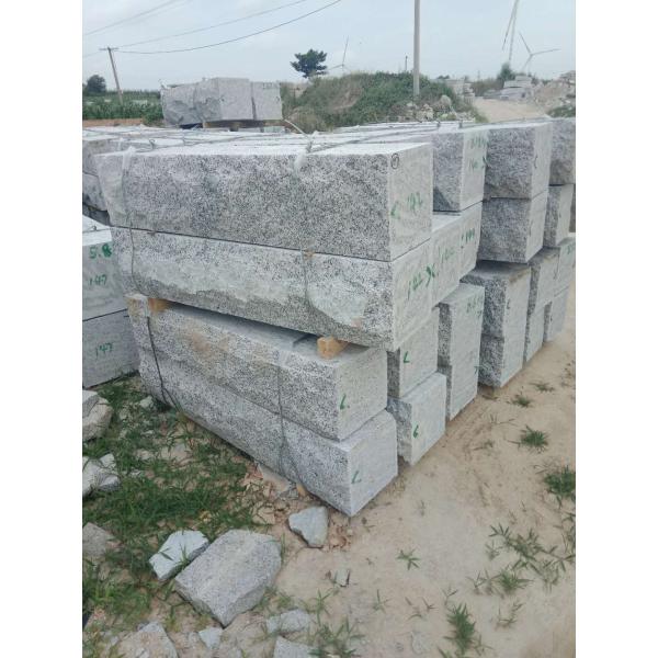 Granite Stone Block Paving Kerbs Grey Kerbstone Custom Size CE Certification
