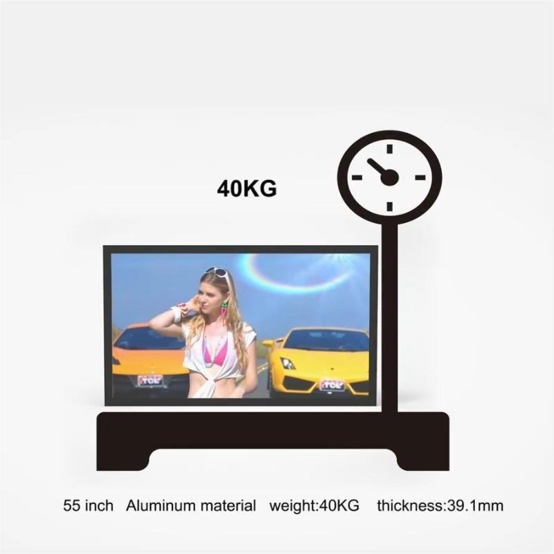 Outdoor multi-screen split media player display, with compatibility for Android Windows Linux.