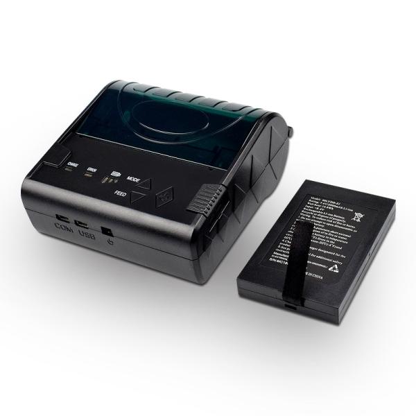 Cheap 80mm Compact Portable Wireless Printers Bluetooth / USB / RS232 Interface for sale