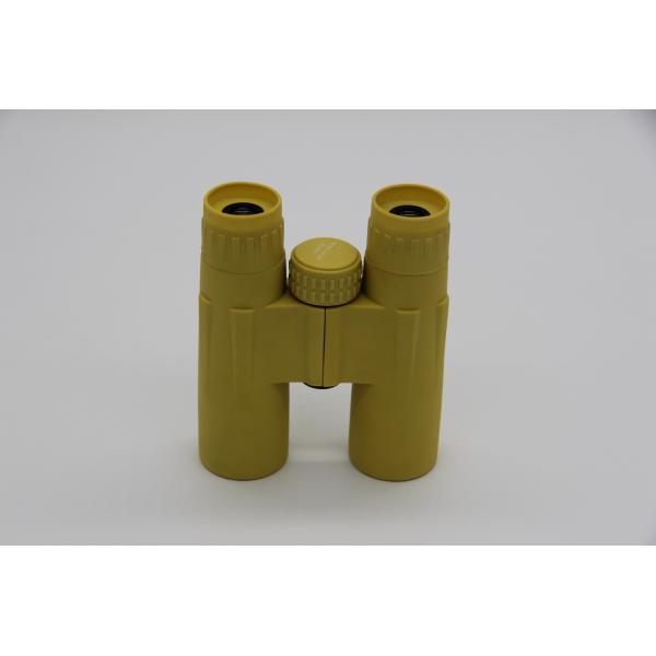 Girls Yellow Pocket 10x32 Binoculars Roof Prism Type For Bird Watching