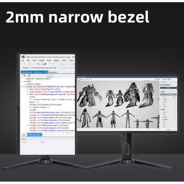 144hz 27 Inch 2K 2560*1440 QHD Gaming Desktop Monitor With DP Port