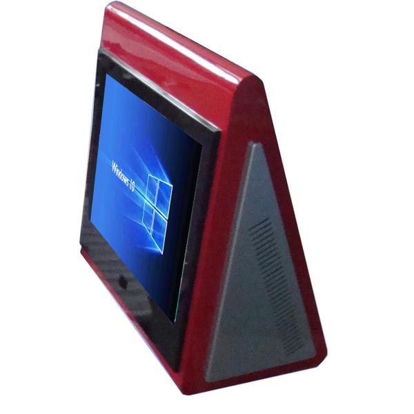 Rugged Small Foot-print Desktop Kiosk Made Of Cold-rolled Steel And With Vandal Proof IR Touchscreen