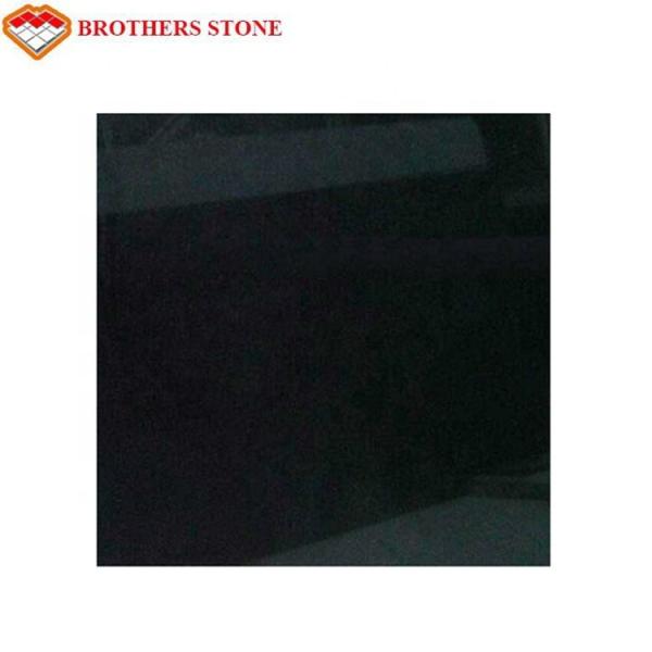 Cheap No Radiation Polished Granite Stone , Nero Assoluto Granite Stone Customized for sale