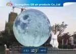 210T Polyester Inflatable Lighting Decoration / Inflatable Moon Globe