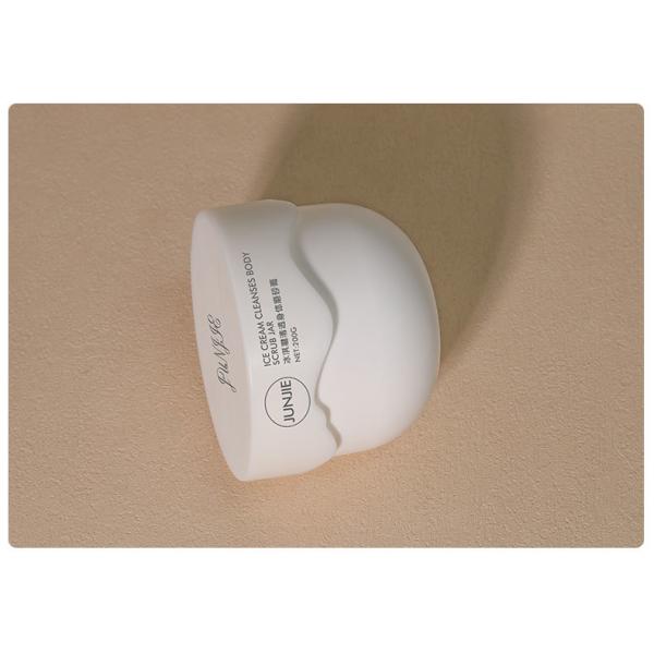 Luxury 200g White PP Empty Cream Jar White Screw Lid 300ml Capacity for Skin Care Cosmetics Body Scrub Jar