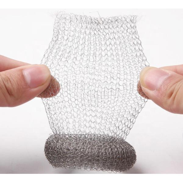 Silver Stainless Steel Knitted Mesh 5ft 10ft Massive Structure Laundry Mesh