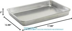 Best Wholesale Quater Half Full 18 X 26 Inch Aluminum Baking Pan Cookie Bread Baking Tray Oven Bake Tray Bakery Bakeware wholesale