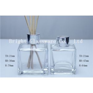 Best clear perfume glass bottle with knob lid wholesale