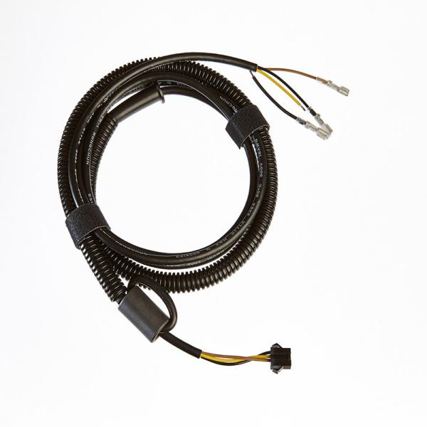 Cheap 4 Wire Crimp Housing Industrial Wire Harness With Ferrite Protective Braid Sleeving for sale